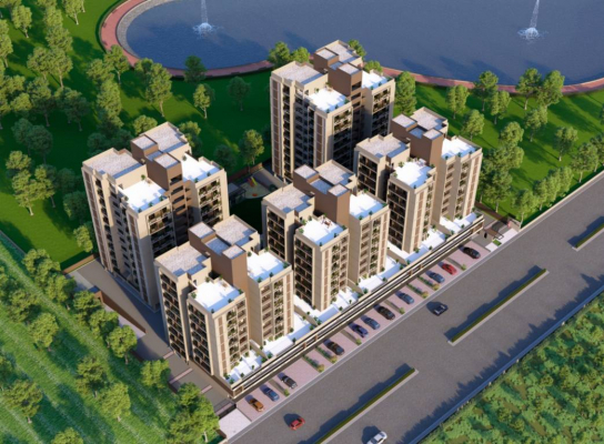 Ongoing Project Flat Apartment in Sarang Lakeview Vaishnodevi Ahmedabad